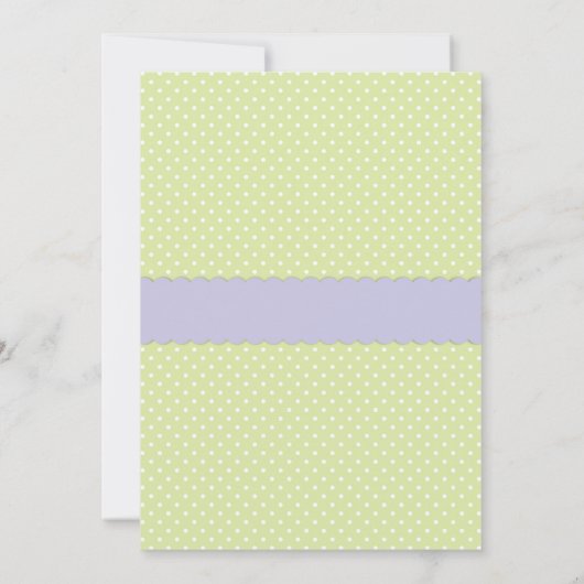 Rosa Butterfly Babydusche Einladung (Rückseite)