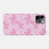 Rosa Butterfly Case-Mate iPhone Hülle (Rückseite (Horizontal))