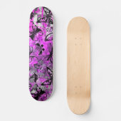 Rosa Butterfly Graffiti Skateboard (Vorderseite)