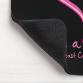 Rosa Butterfly Herz Ich bin ein Überlebender Brust Mousepad (Ecke)