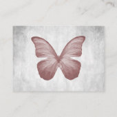 Rosa Butterfly Hochzeitsstipps - Platzkarten (Rückseite)
