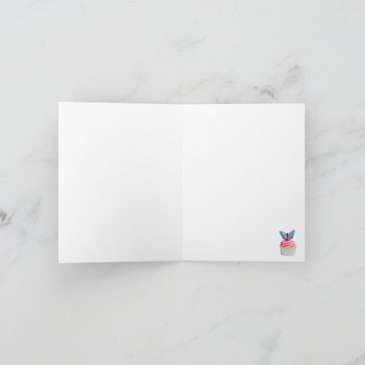 Rosa Butterfly Karte (Innenseite)