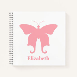 Rosa Butterfly Notizblock