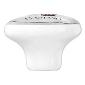 Rosa Butterfly Personalisierte Keramik Keramikknauf (Seitenansicht)