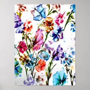 Rosa Butterfly Poster