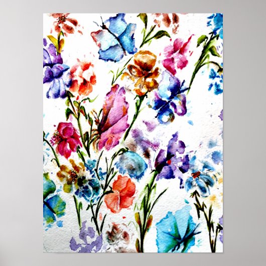 Rosa Butterfly Poster (Vorne)