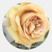 Rosa Butterscotch:Seal Runder Aufkleber (Vorderseite)