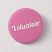Rosa Button-Back-Volunteer-Tasten Button (Vorderseite)