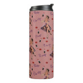 Rosa Button nach oben Thermosbecher (Nach links gedreht)