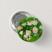 Rosa-Button von Van Gogh Button (Vorne & Hinten)