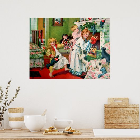 Rosa C. Petherick: Weihnachts-Shopping Poster (Küche)