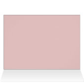 Rosa Cabbage Rose & Black Lace Hochzeit Platzkarte (Innenansicht Horizontal (Oben))