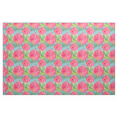 Rosa Cabbage Rose Wasserfarben Blume Kunst, Dichtu Stoff (Fat Quarter (45,7 x 55,9 cm))