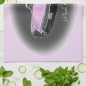 Rosa Cadillac-Blitz Küchentuch (Gefaltet)