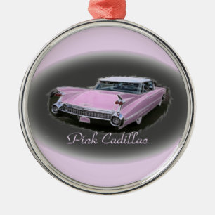 Rosa Cadillac-Blitz Ornament Aus Metall