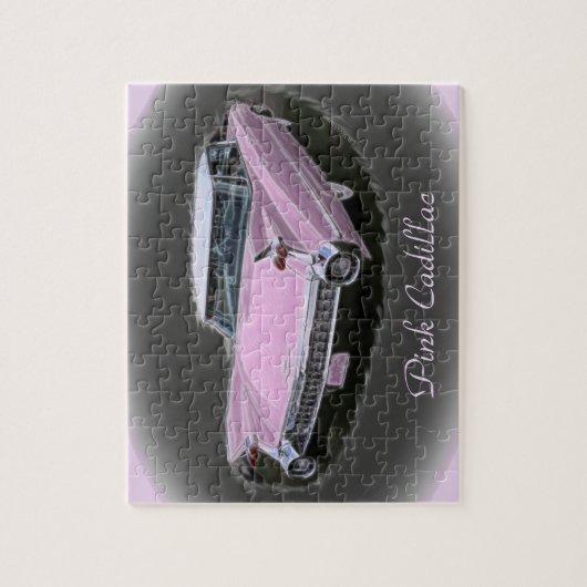 Rosa Cadillac-Blitz Puzzle (Vertikal)