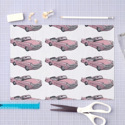 Rosa Cadillac Seidenpapier (Handwerk)