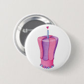 rosa Cake Herztaste Button (Vorne & Hinten)