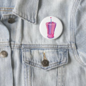 rosa Cake Herztaste Button (Beispiel)