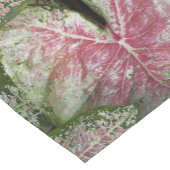 Rosa Caladium-Blätter Kurzer Tischläufer (Ecke)