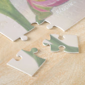 Rosa Calla-Blume, Acrylmalerei Puzzle (Seite)