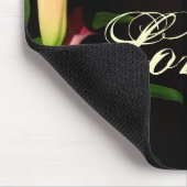 Rosa Calla-Lilien-Liebe Mousepad (Ecke)