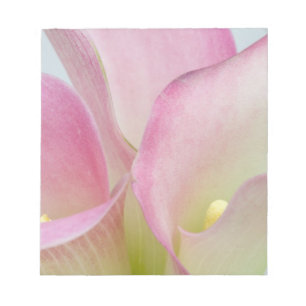 Rosa Calla-Lilien Notizblock