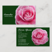 Rosa Camelia II - Dunkelgrün 003300 Visitenkarte (Vorne/Hinten)