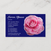 Rosa Camelia II - Navy Blue 000066 Visitenkarte (Rückseite)