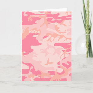 Rosa Camo - Mädchenhaftes Camo Karte