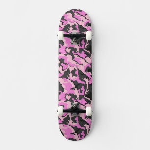 Rosa Camouflage, ¾ 7" Skateboard