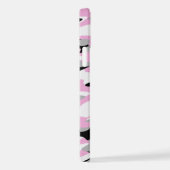 Rosa Camouflage abstrakt iPhone Hülle (Rechte Seite)