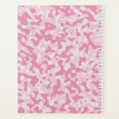 Rosa Camouflage Abstrakte Art Deco Planer (Rückseite)