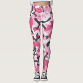 Rosa Camouflage Army Gemustert | LEGGINGS (Vorderseite)