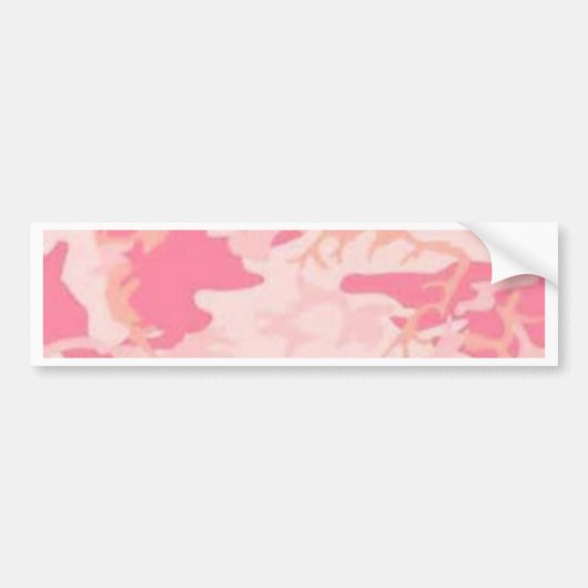 Rosa Camouflage Autoaufkleber (Vorne)