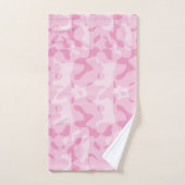 Rosa Camouflage Badhandtuch Set (Handtuch)