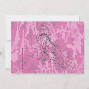 Rosa Camouflage Barrel Racer