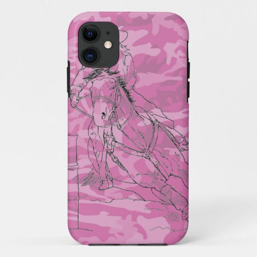 Rosa Camouflage Barrel Racer II - iPhone 5/5S Case (Rückseite)