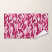 Rosa Camouflage Camouflage Badhandtuch Set (Handtuch)
