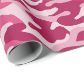Rosa Camouflage Camouflage Geschenkpapier (Rolleneckpunkt)