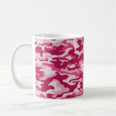 Rosa Camouflage Camouflage Kaffeetasse (Links)