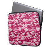 Rosa Camouflage Camouflage Laptopschutzhülle (Vorderseite Links)