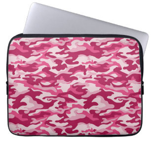 Rosa Camouflage Camouflage Laptopschutzhülle