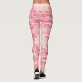 Rosa Camouflage. Camouflage Leggings (Rückseite)