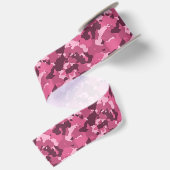 Rosa Camouflage Camouflage Militär Satinband (Rückseite)