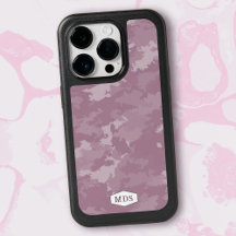 Rosa Camouflage Camouflage Modernes Monogramm