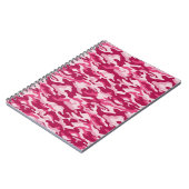 Rosa Camouflage Camouflage Notizblock (Linke Seite)