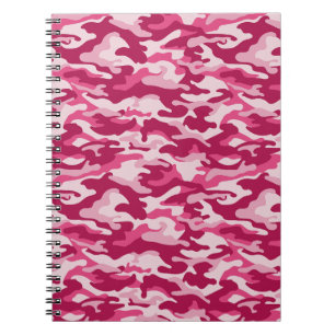 Rosa Camouflage Camouflage Notizblock