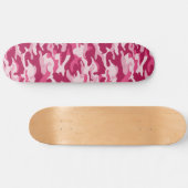 Rosa Camouflage Camouflage Skateboard (Horizontal)