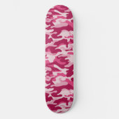 Rosa Camouflage Camouflage Skateboard (Vorderseite)